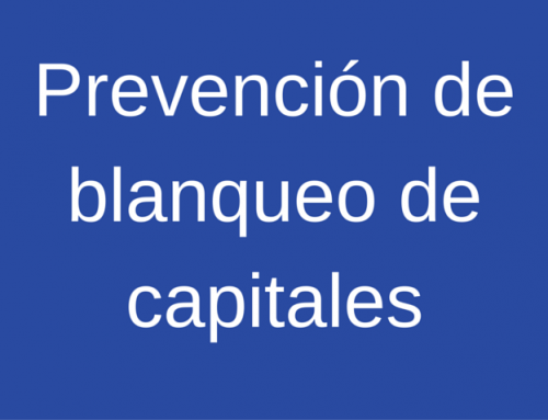 Prevención de Blanqueo de Capitales